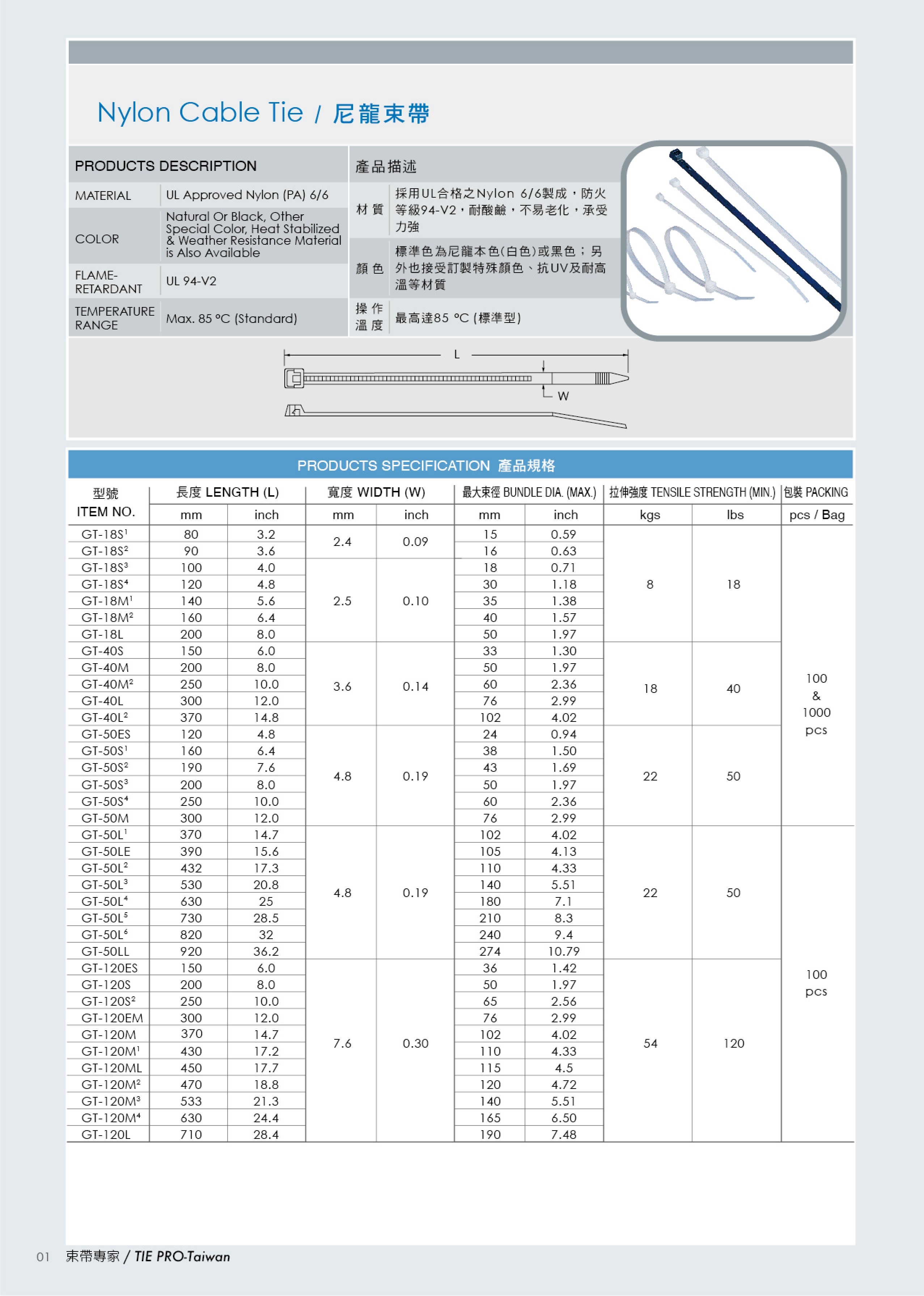 150℃ 耐高溫束帶